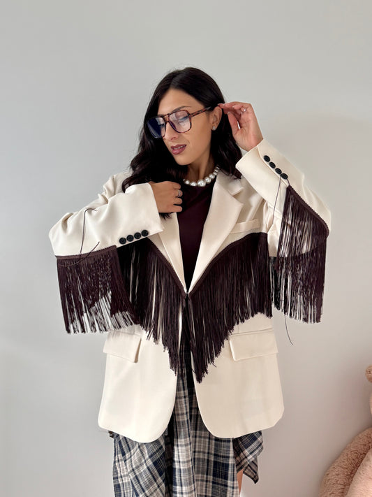 Blazer frangia Lumina