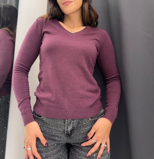 Maglia Susy Mix vino