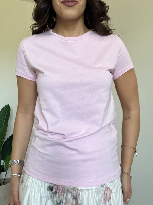 T-shirt scollo a giro Lumina