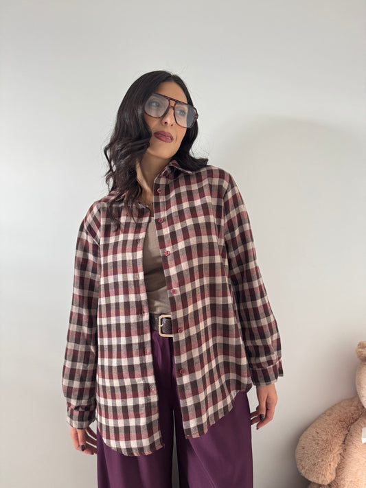 Camicia Lucky bordeaux