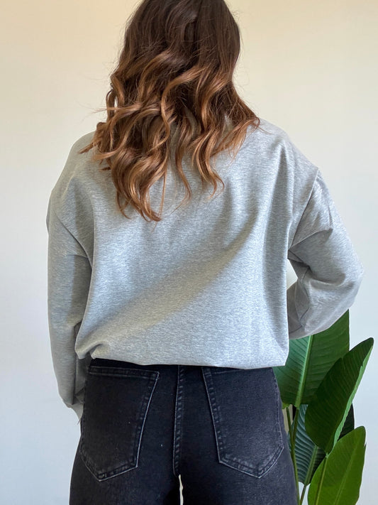 Felpa New York grigia