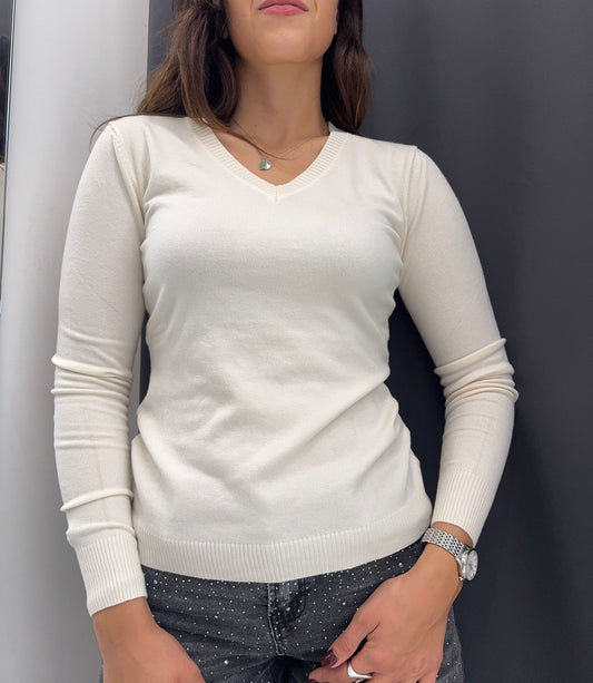 Maglia Susy Mix panna