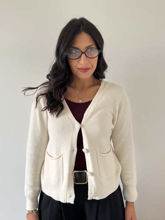 Cardigan bottone
