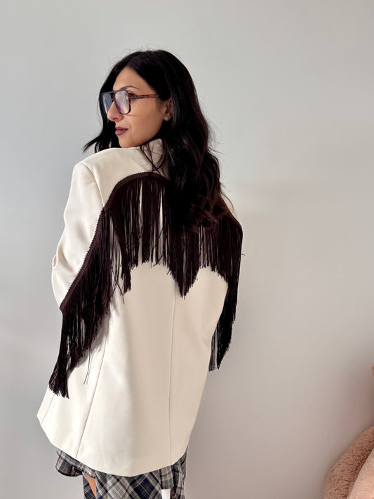 Blazer frangia Lumina