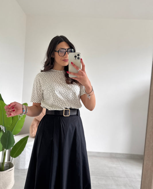 T-shirt con pois