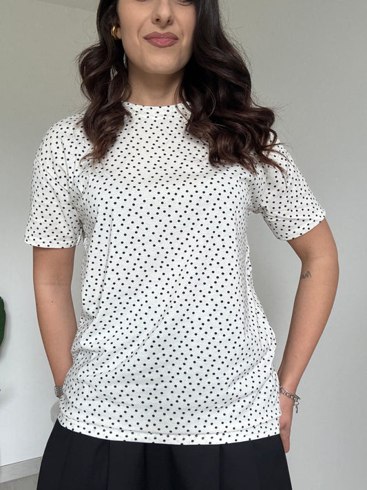 T-shirt con pois